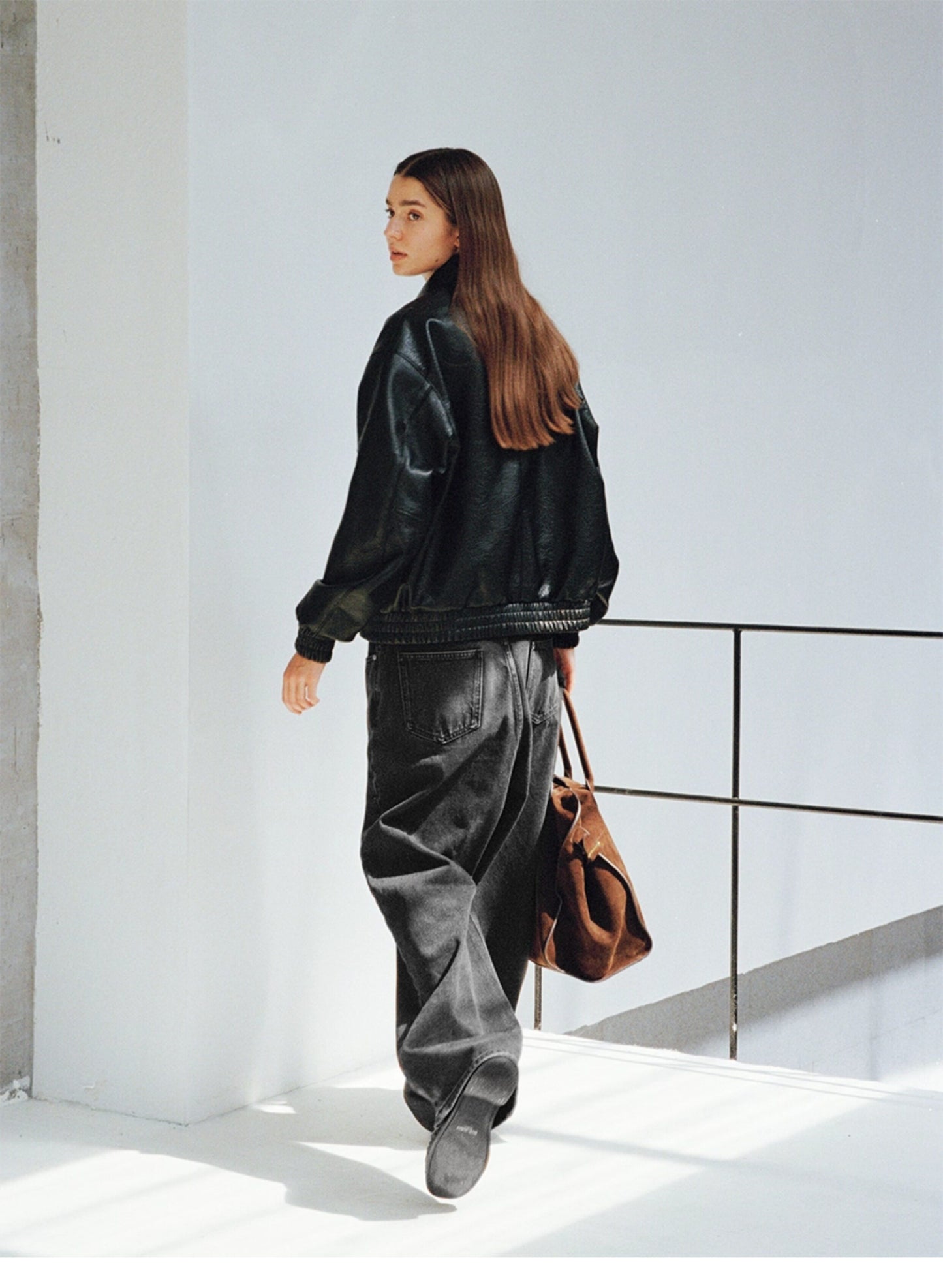 Wash-Finish Relaxed-Fit Wide-Leg Jeans