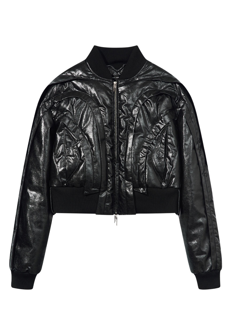 Semi-circular short gallery-shaped overlapping flying splicing MA1 jacket
