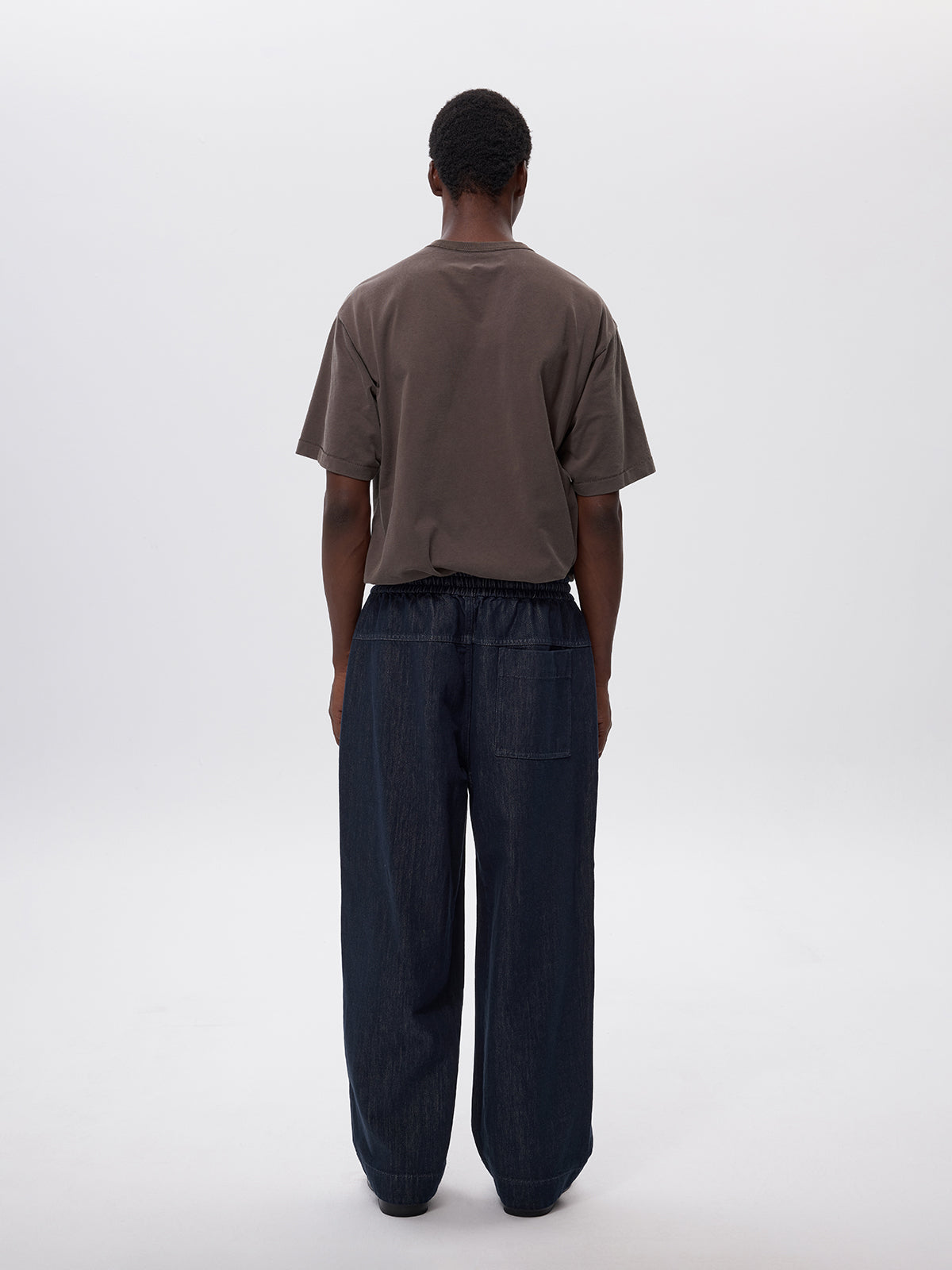 Paper Yarn Blend Denim Pants