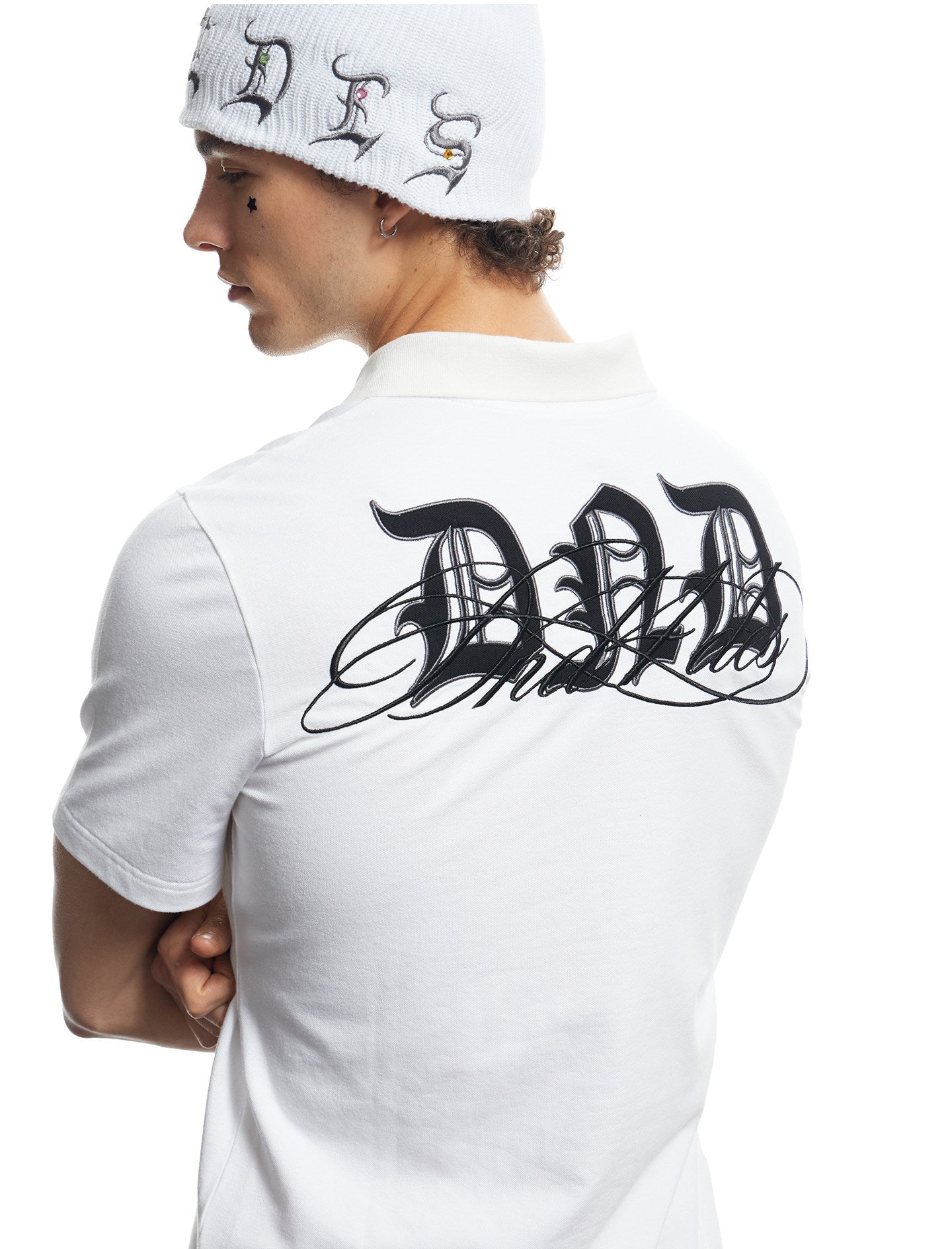 Retro Embroidered Polo Shirt