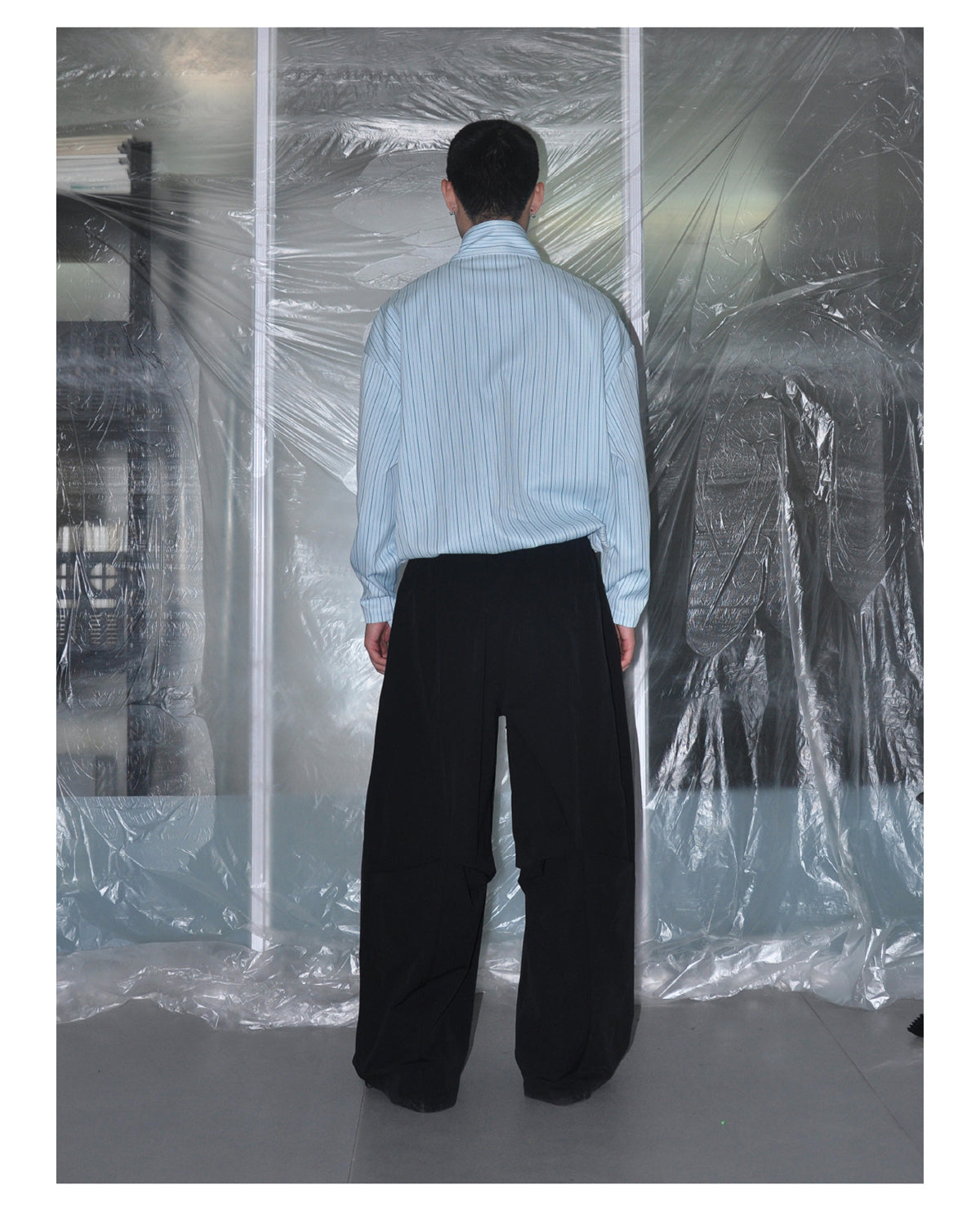 3 Pleats Wide Straight Pants