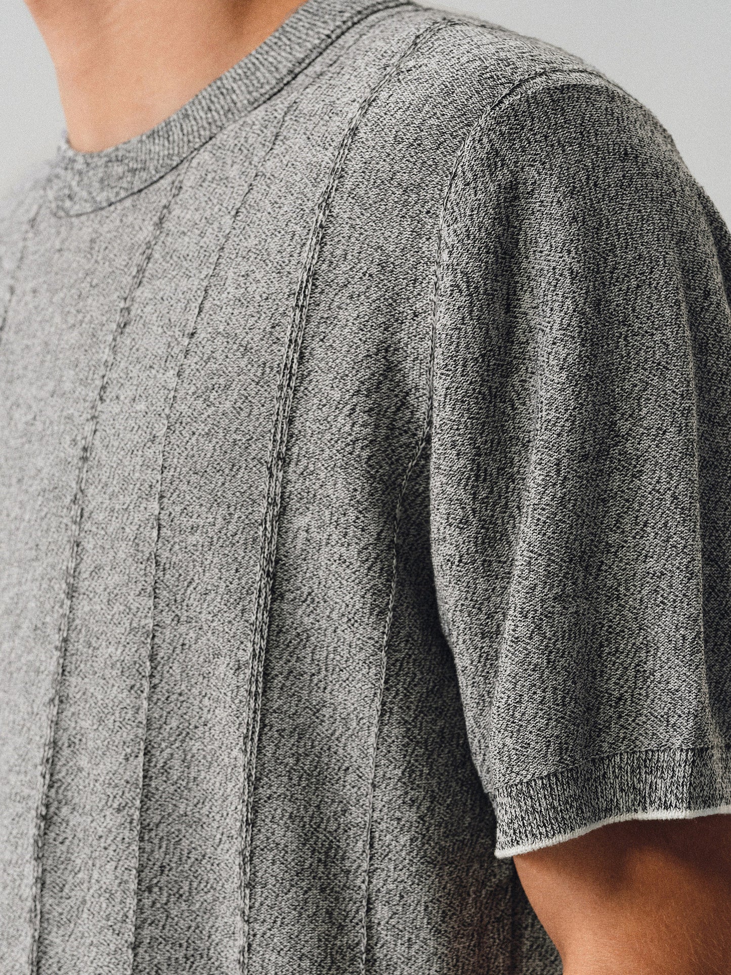 Tencel and Linen Blend Knit Shirt