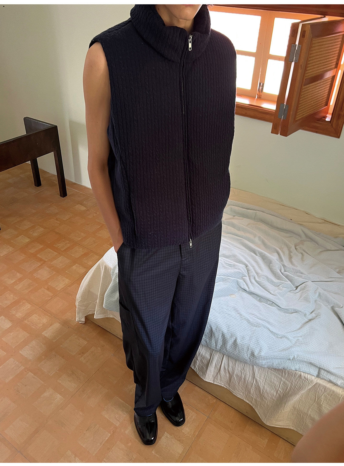 Cable-Knit Sweater Vest