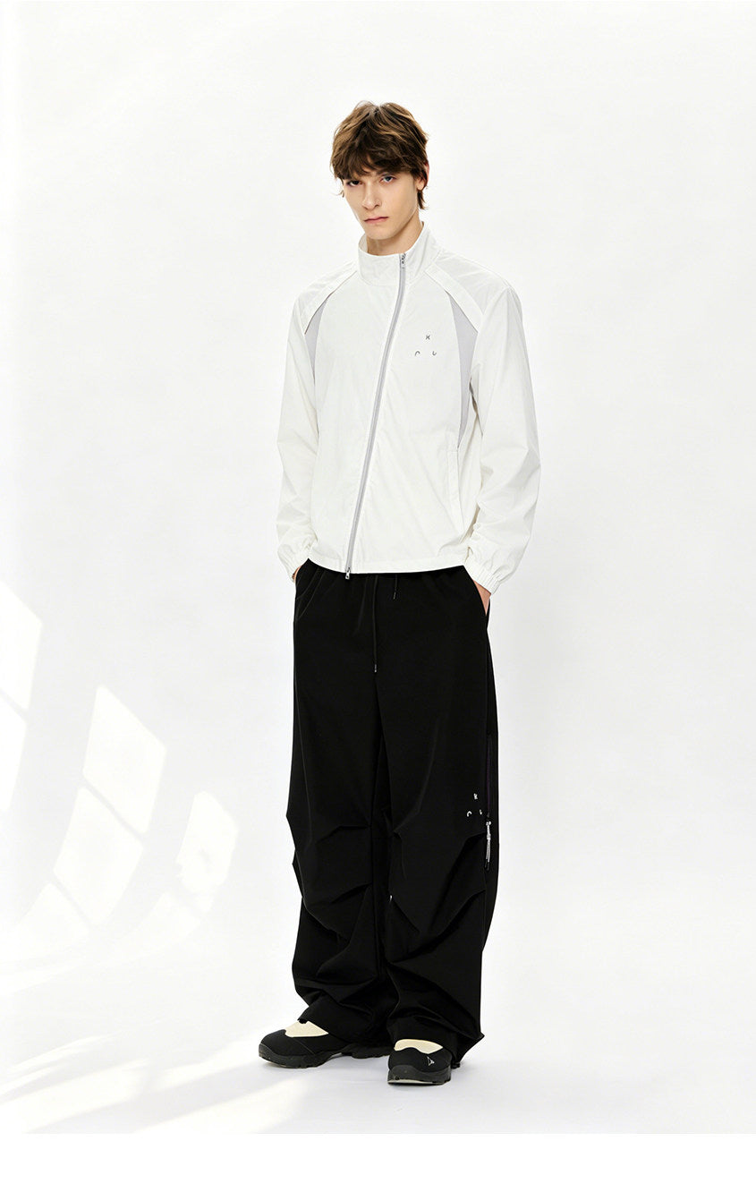 Stand-Up Collar Diagonal Zipper Sun Protection Jacket