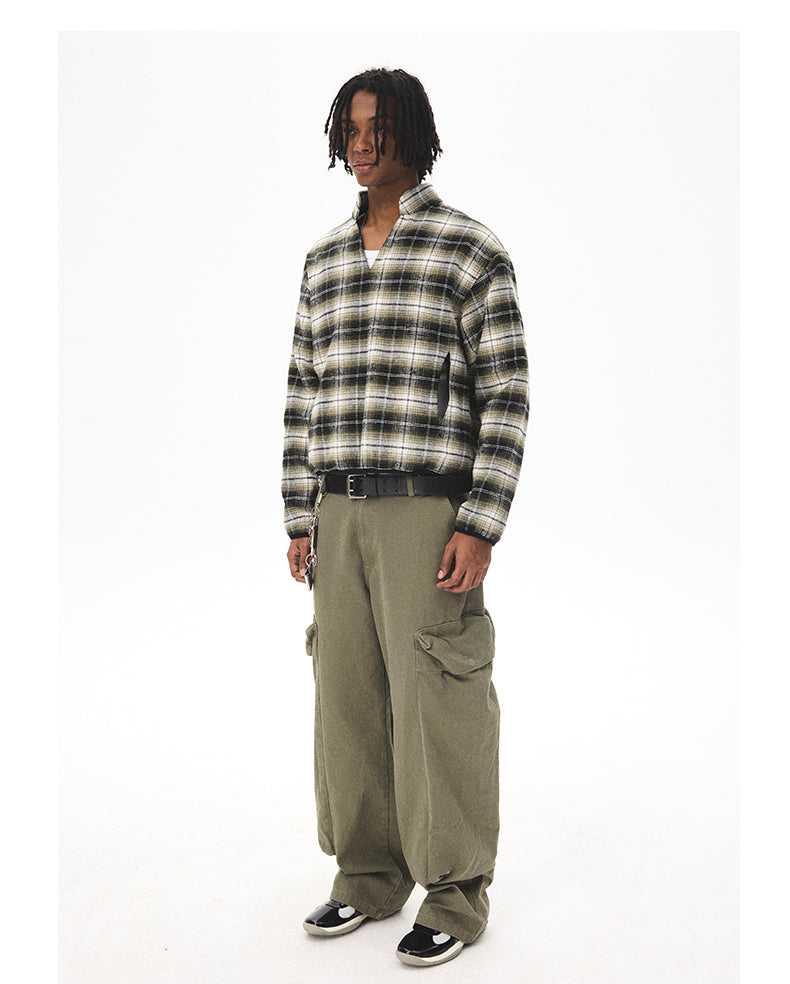 V-neck pullover sweatshirt