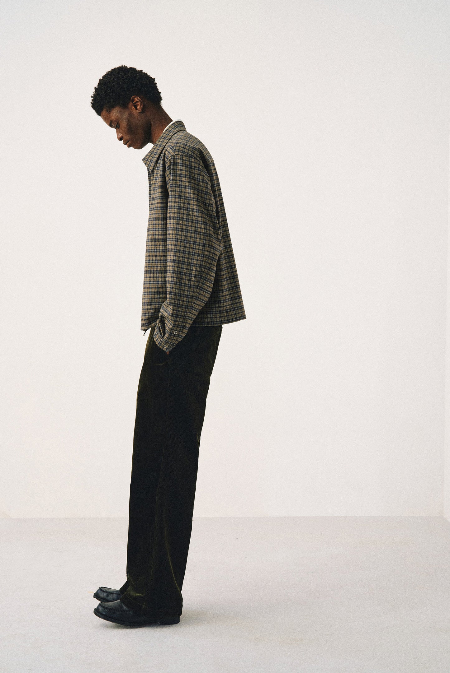 Color Block Collared Jacket