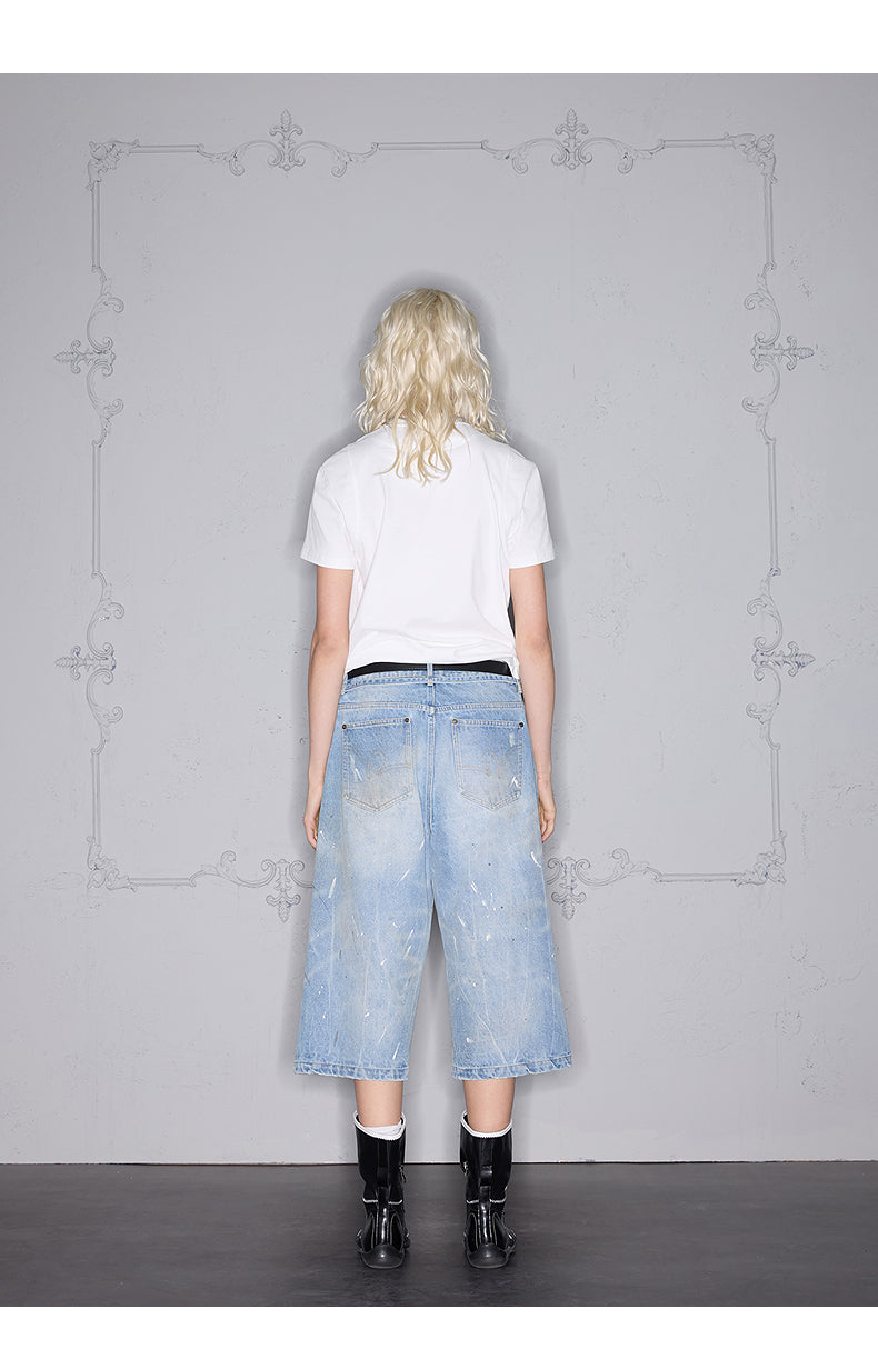 Washed Ink Denim Pants
