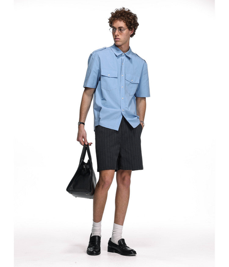 Workwear-style shirt