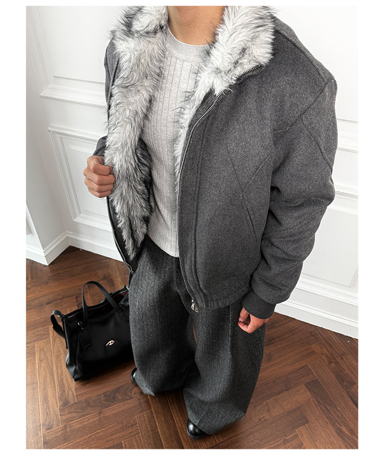 Distressed Wool Jacket