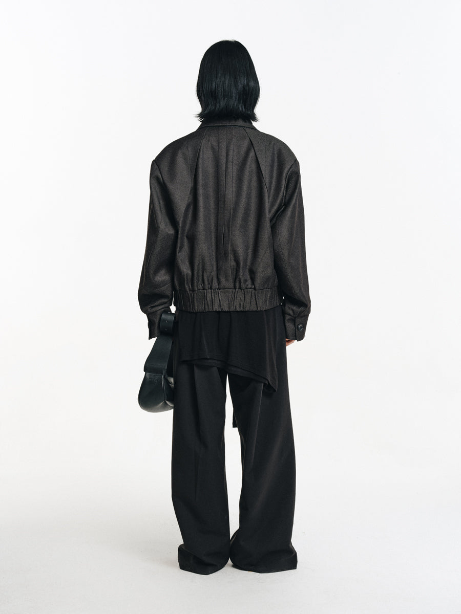 Short-length padded jacket