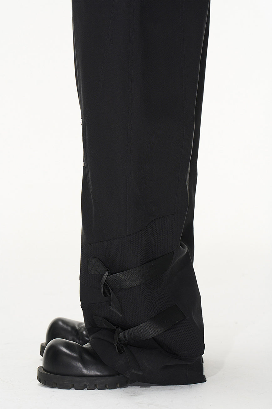 Splice function buckle casual pants