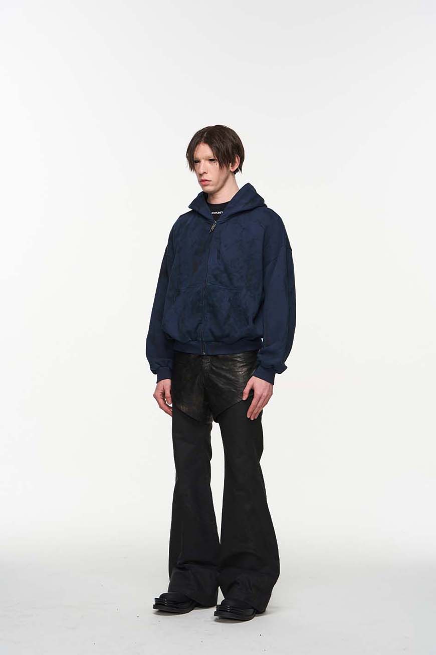 Faux two-piece casual pants