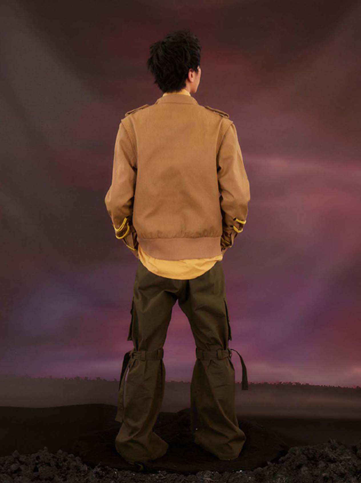 Military Style Washed Jacket