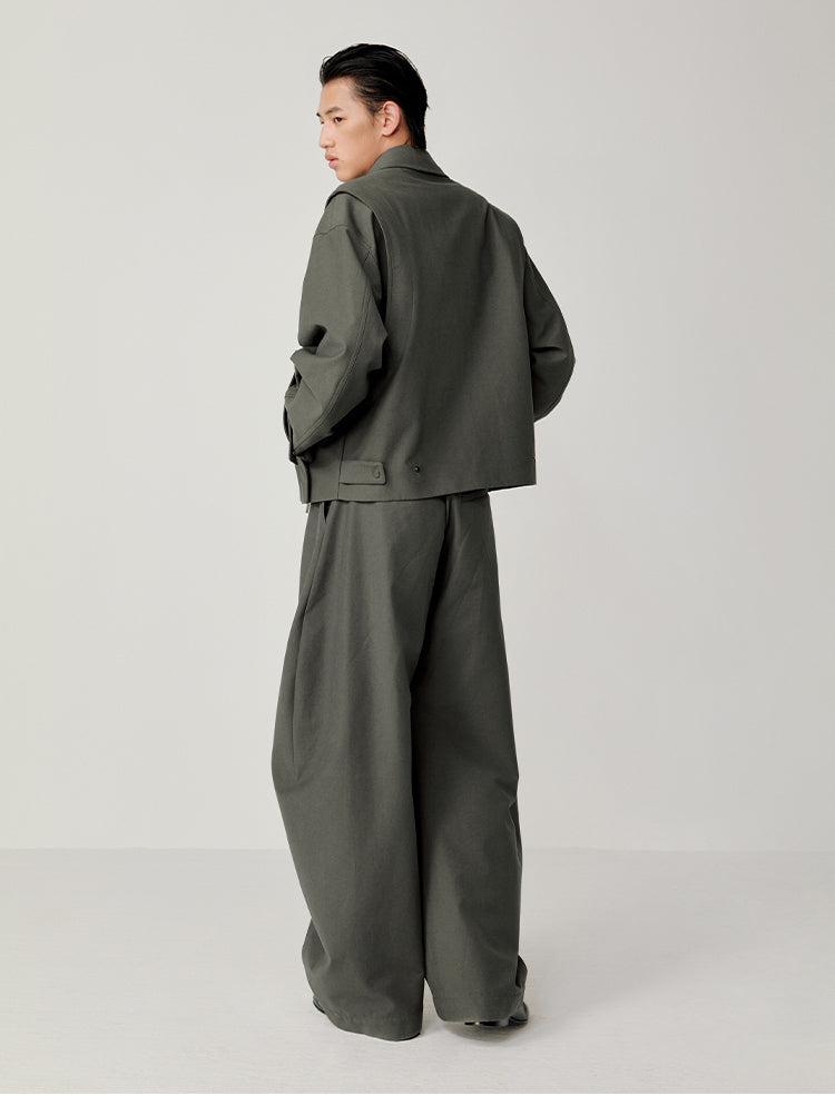 Wide Double-Zipper Jacket