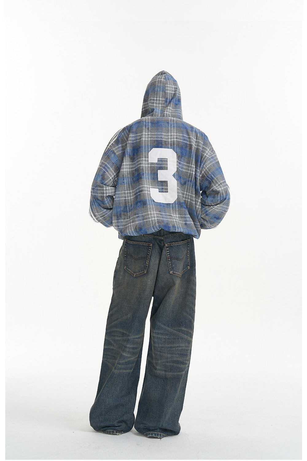 Checkered Pullover Sweatshirt