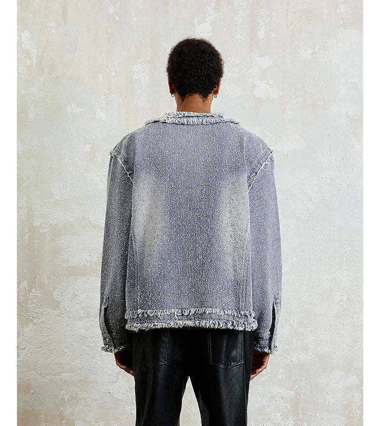 Short Wide Denim Jacket