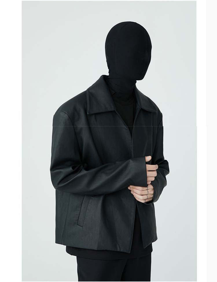 Formal design leather jacket