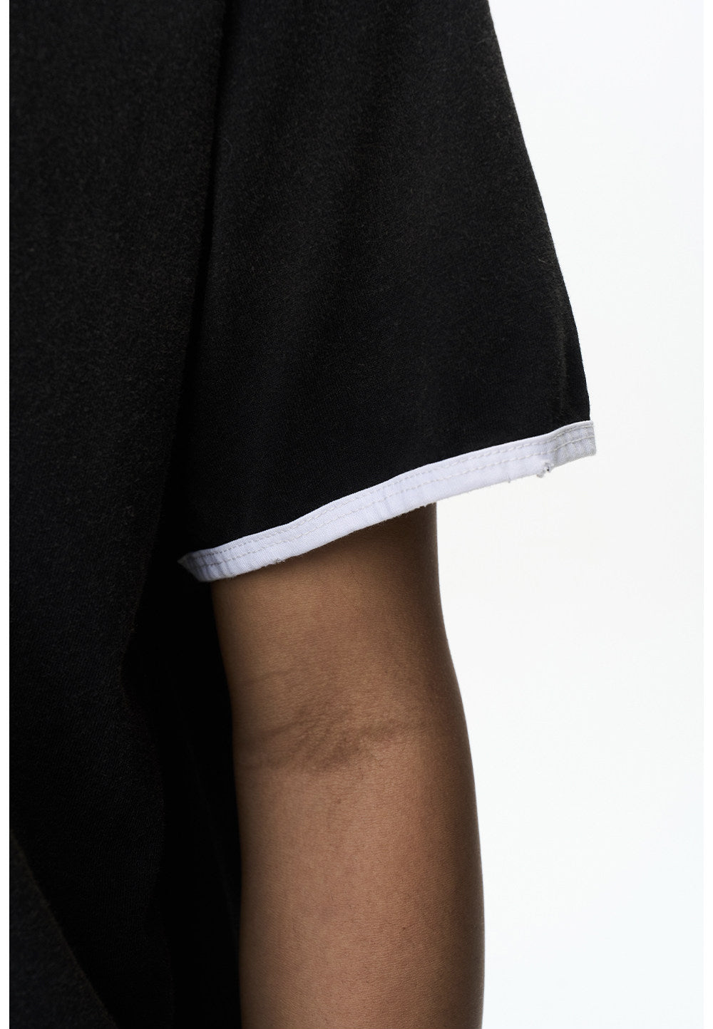 Washed Color-Block Embroidered T-Shirt
