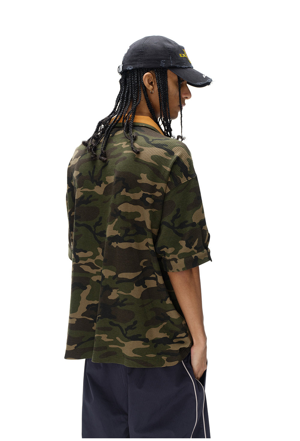 Retro V-Neck Polo Shirt