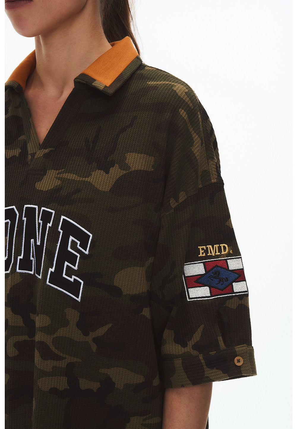 Retro V-Neck Polo Shirt