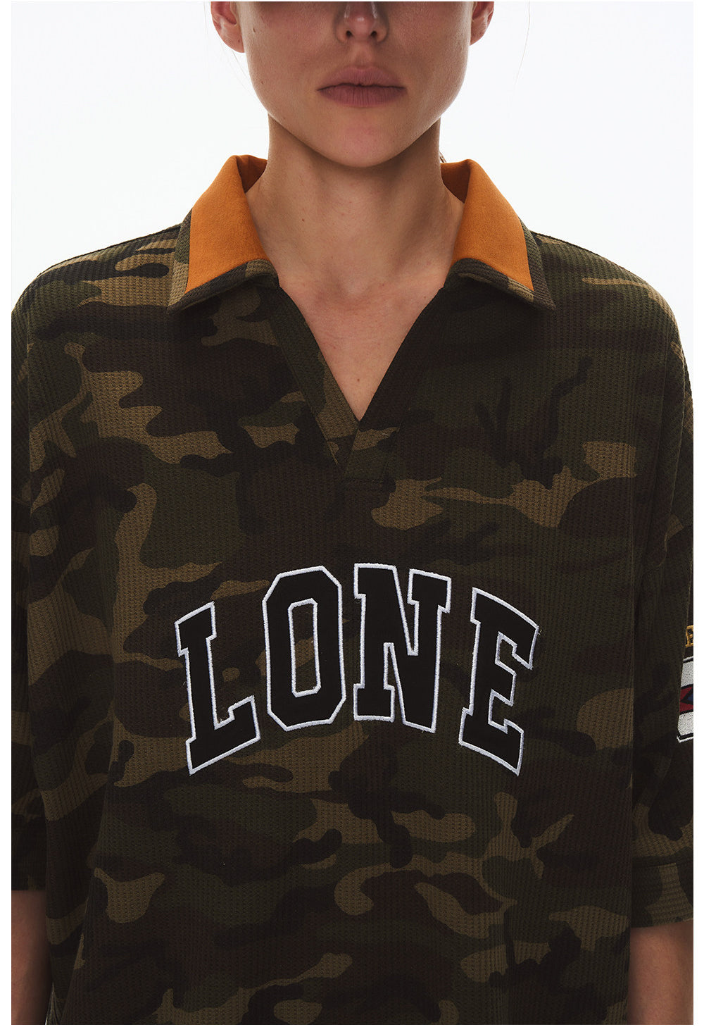 Retro V-Neck Polo Shirt