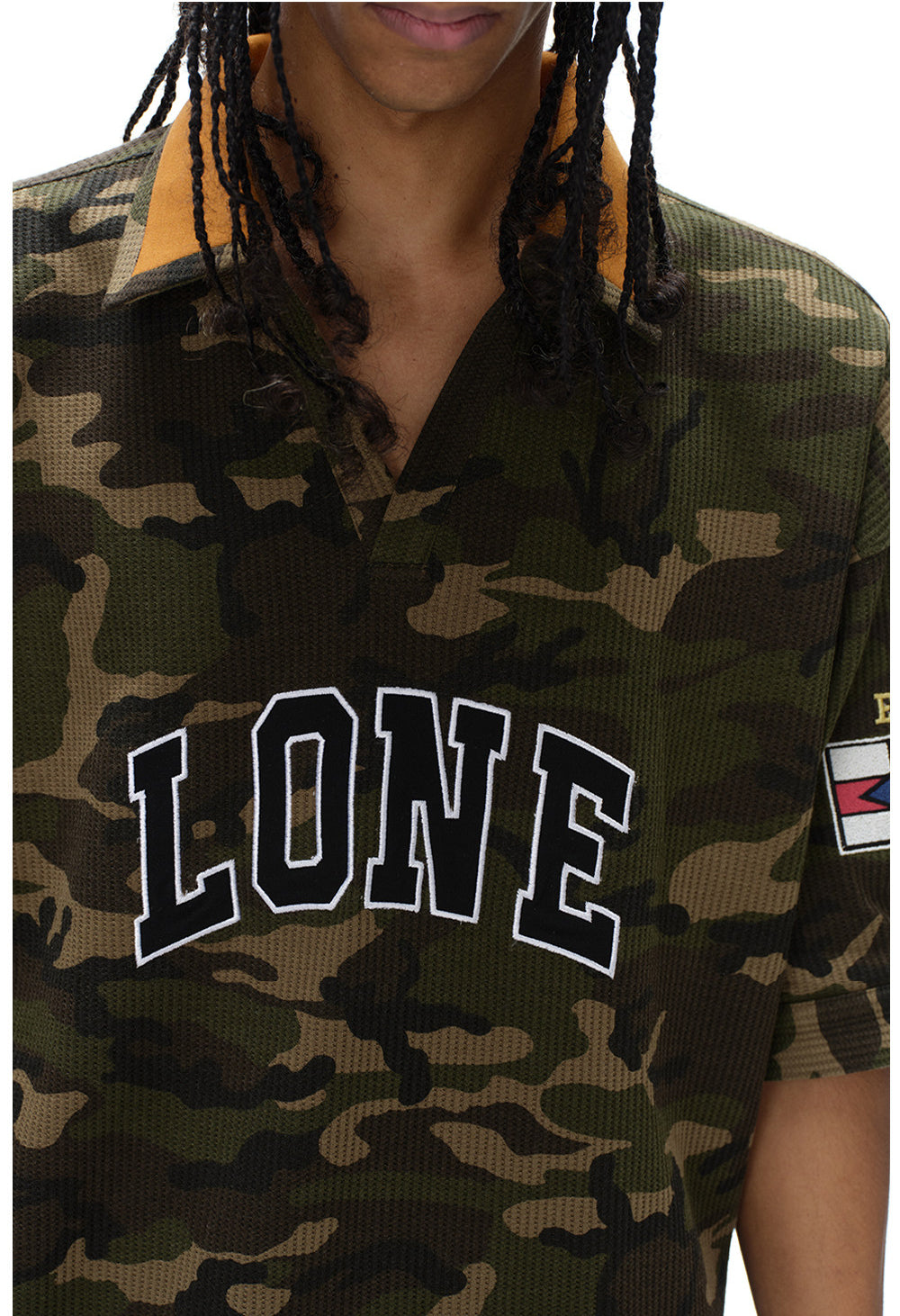 Retro V-Neck Polo Shirt