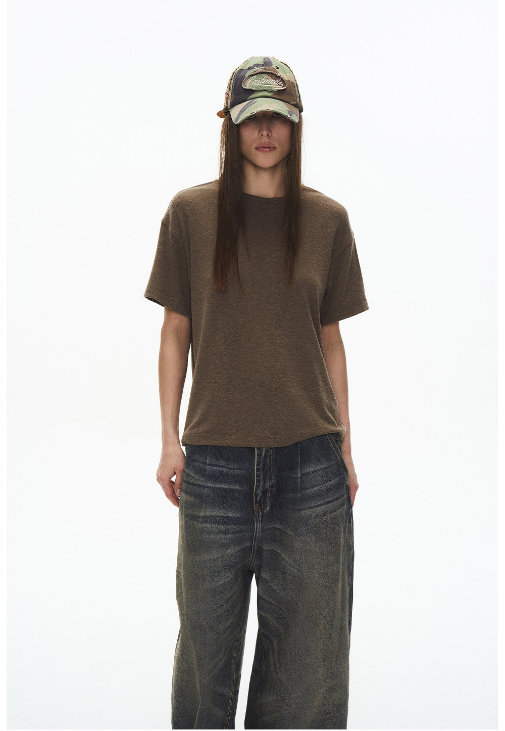 Unisex Drop-Shoulder Slim-Fit T-Shirt