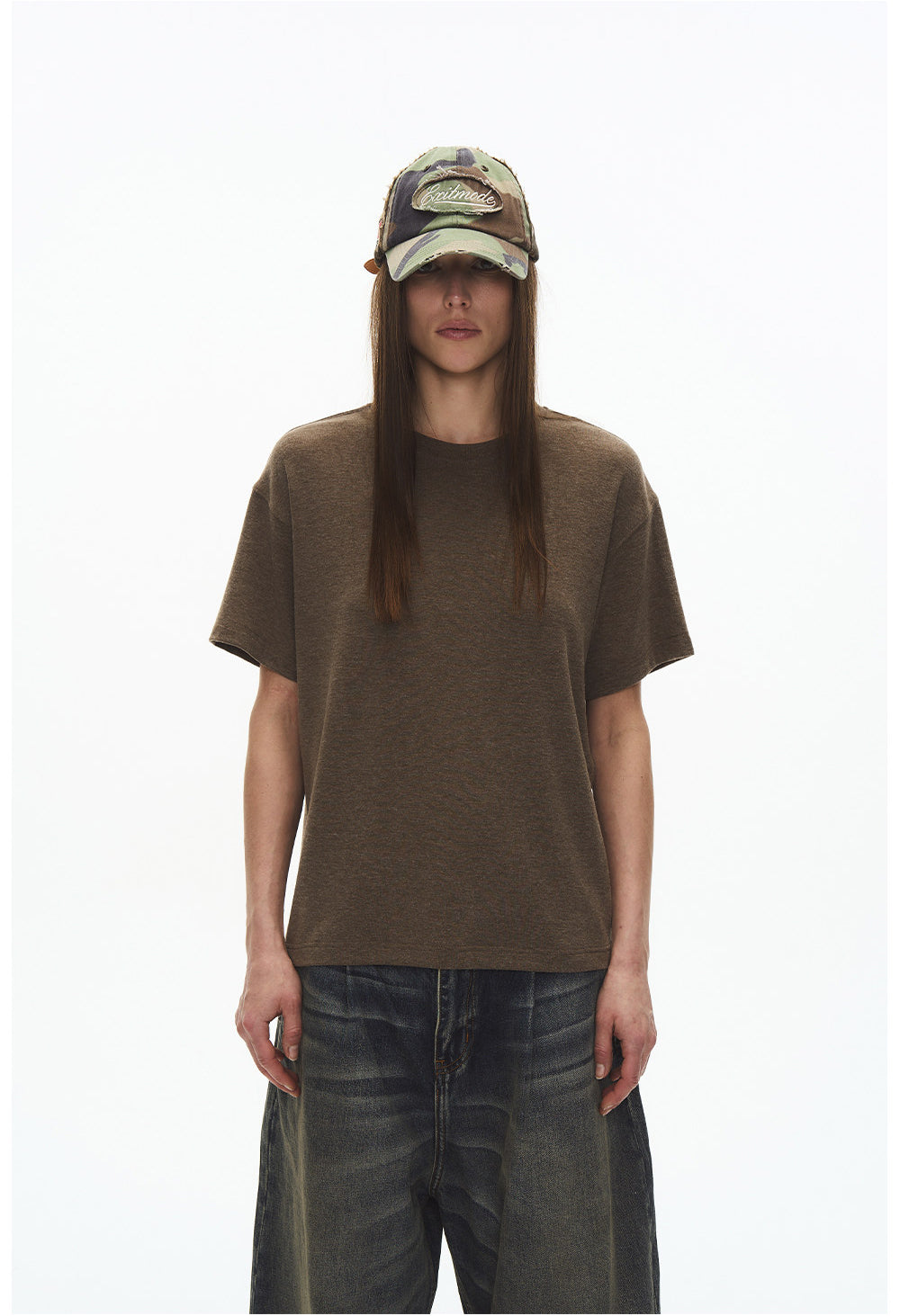Unisex Drop-Shoulder Slim-Fit T-Shirt