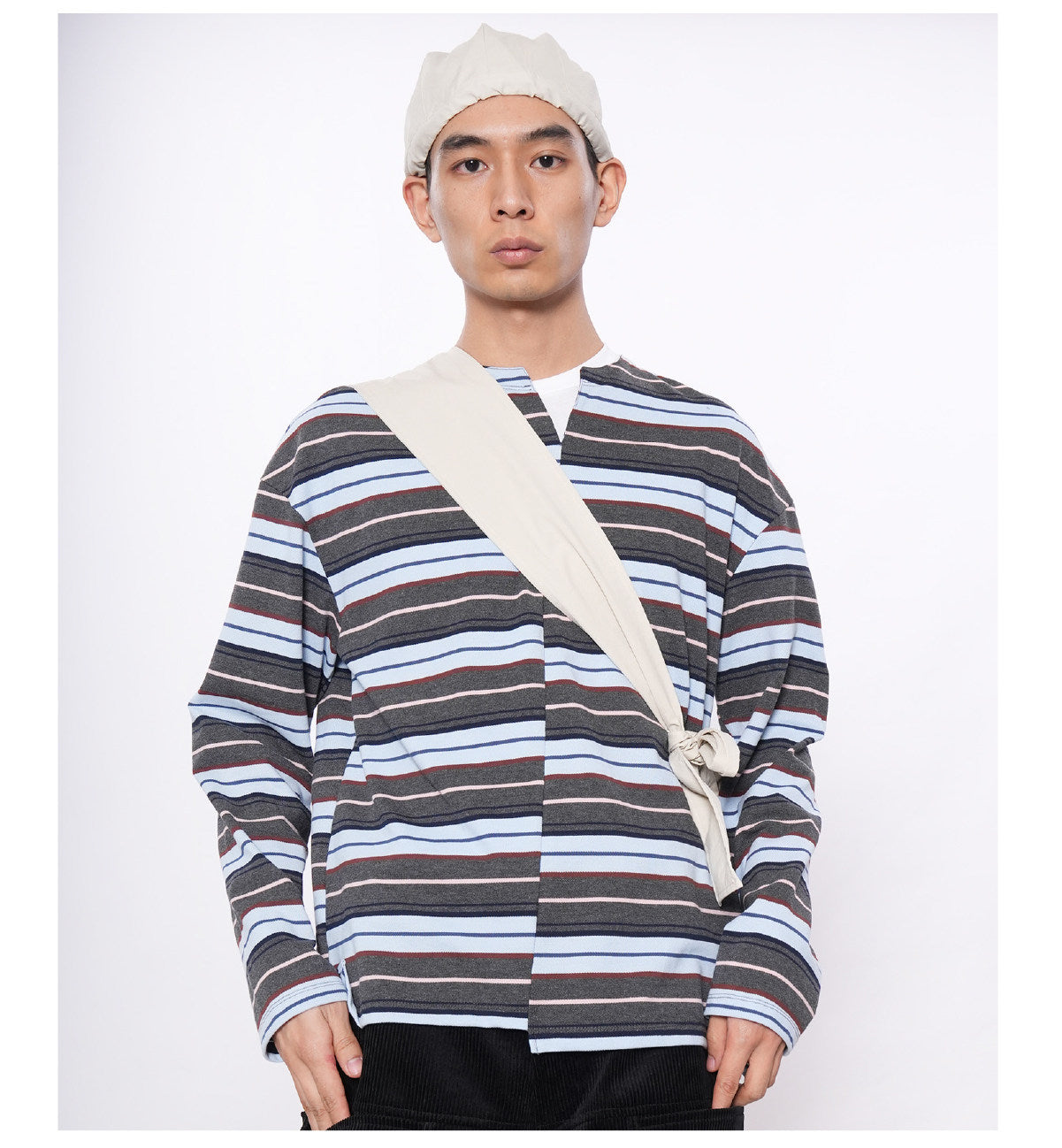 Asymmetrical Striped T-Shirt