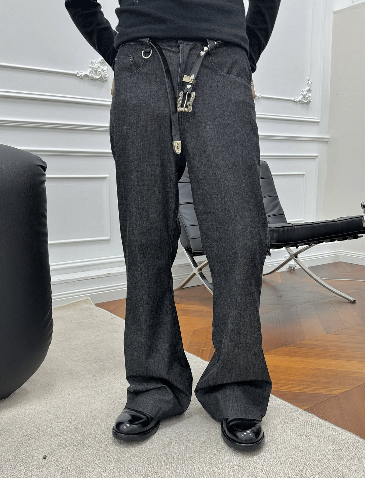 Anti-wrinkle straight casual pants