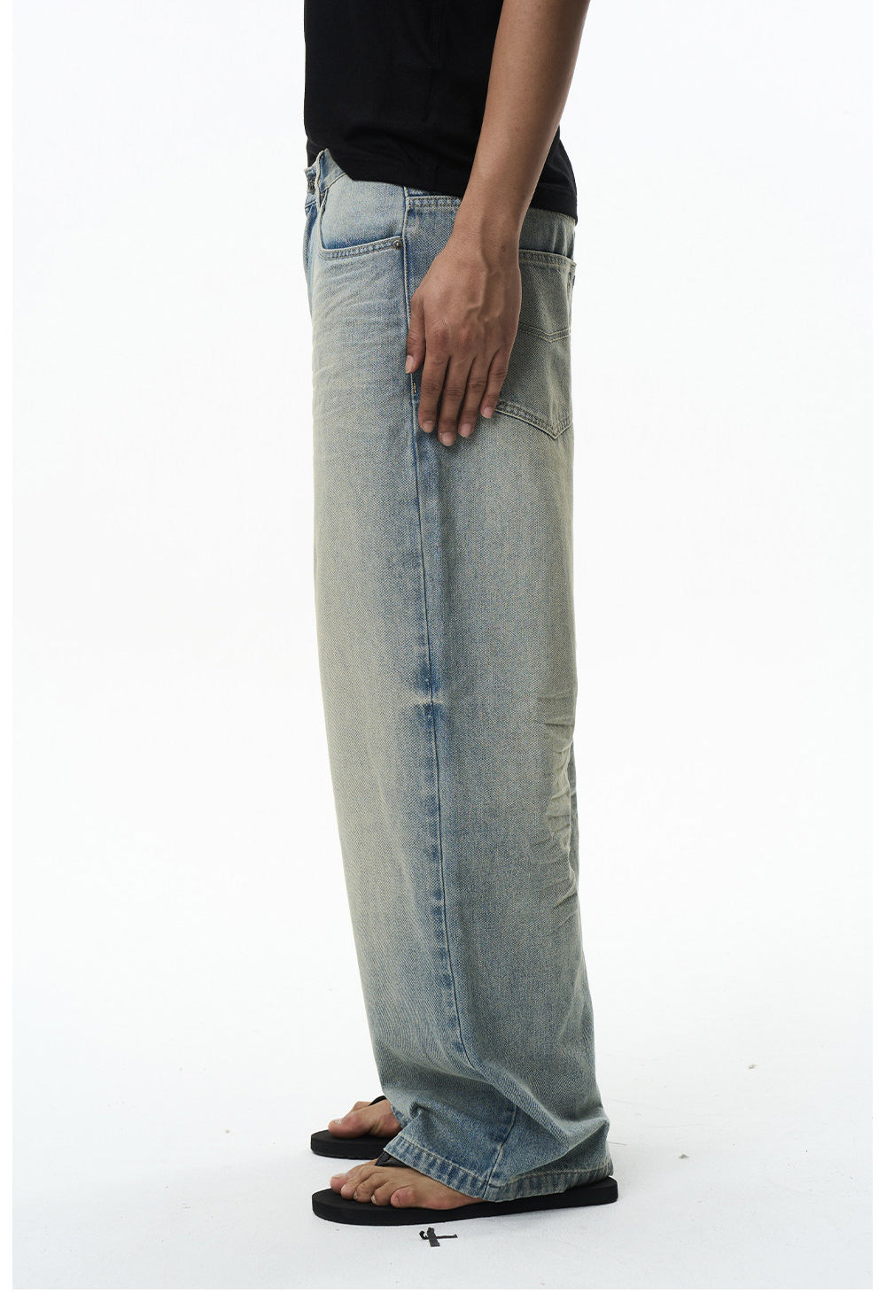 Classic Washed Straight-Leg Jeans