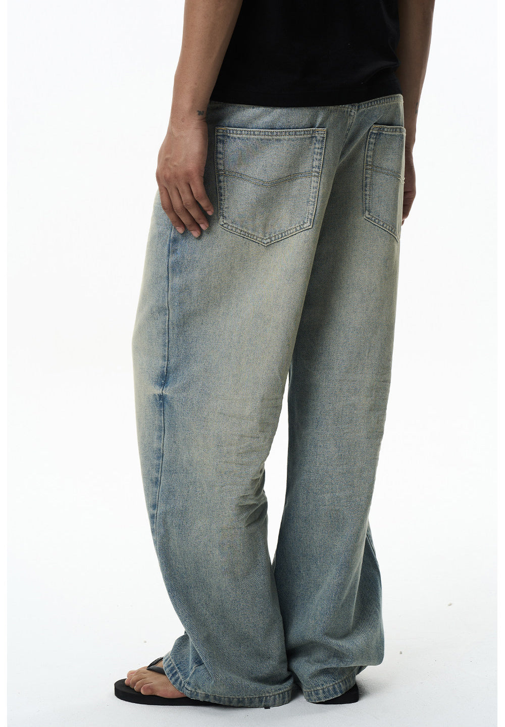 Classic Washed Straight-Leg Jeans