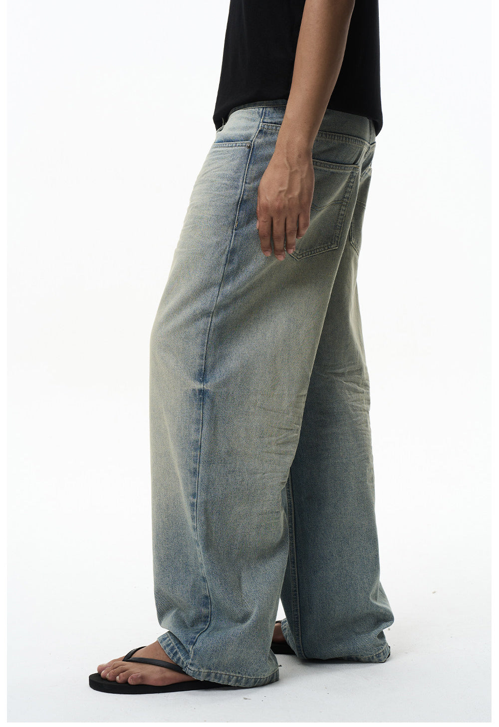 Classic Washed Straight-Leg Jeans