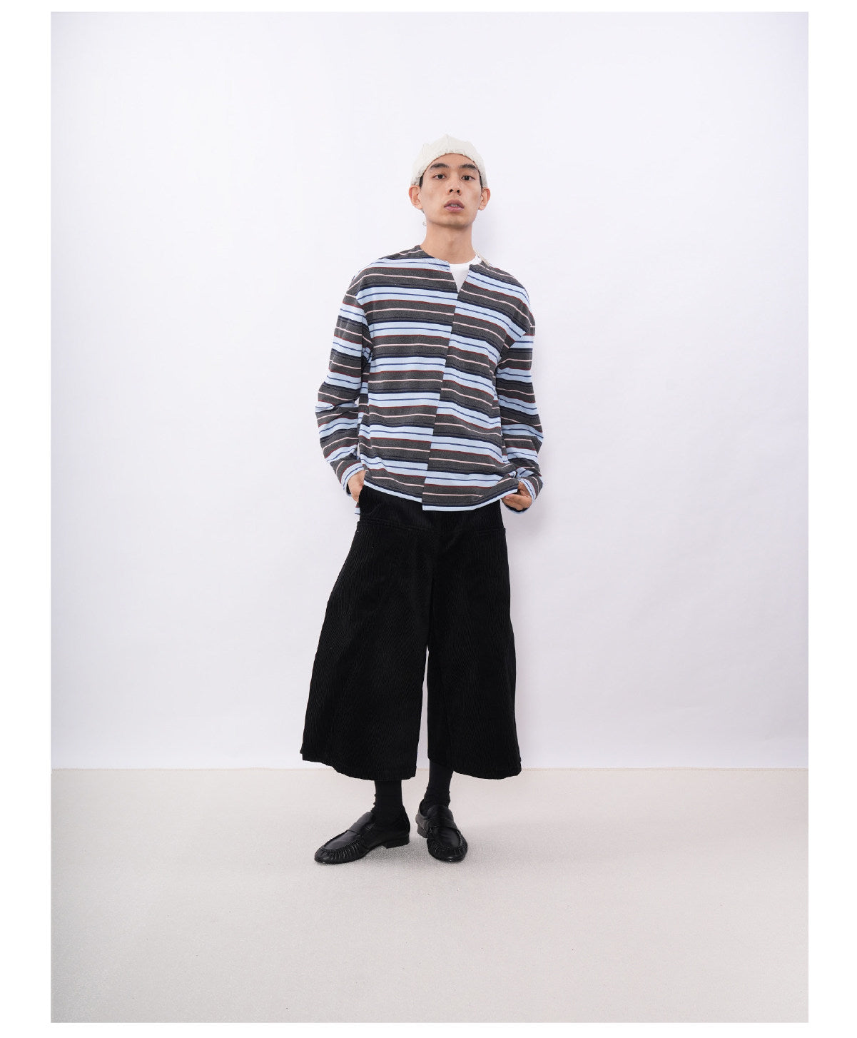 Asymmetrical Striped T-Shirt