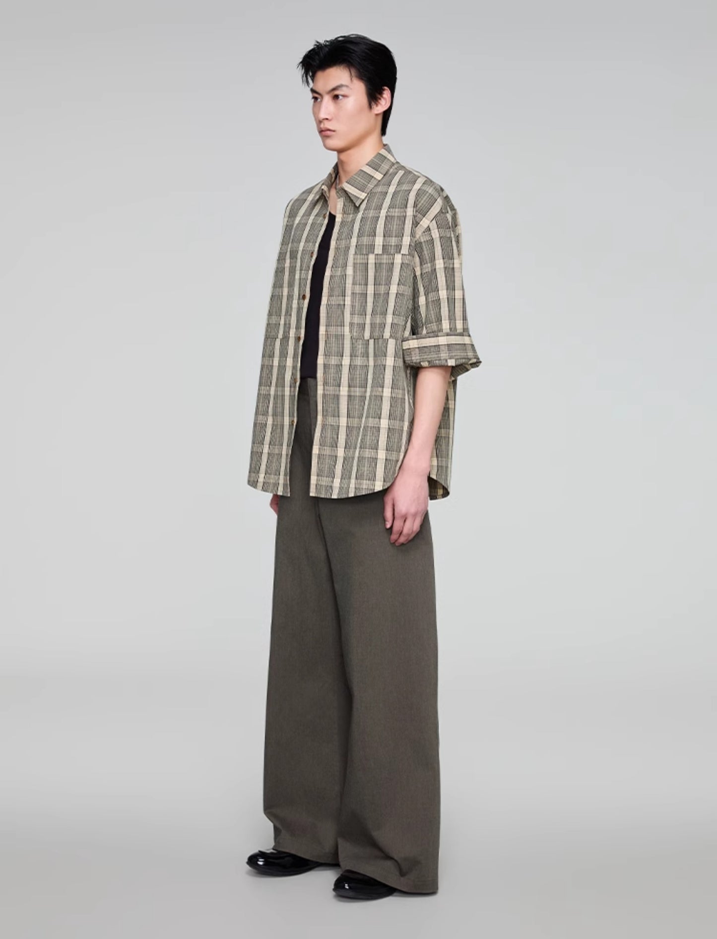 Wide Leg A-Line Casual Pants