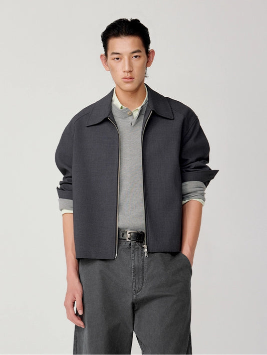 Scythe Sleeve Zipper Jacket