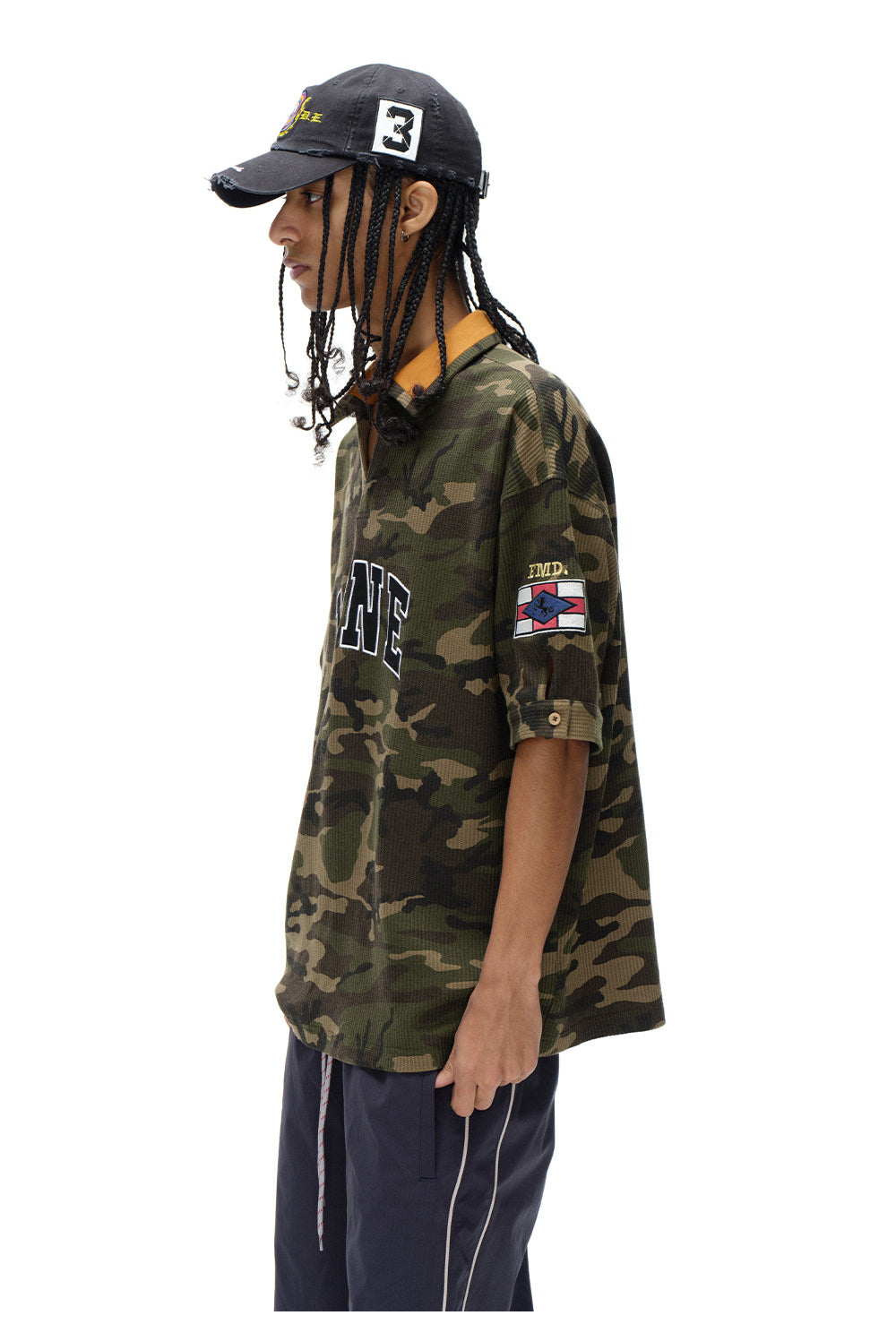 Retro V-Neck Polo Shirt