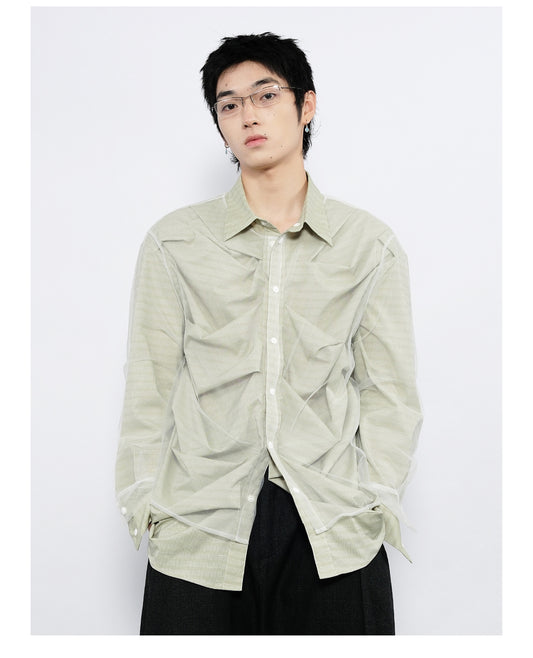 Pleated Silhouette Shirt