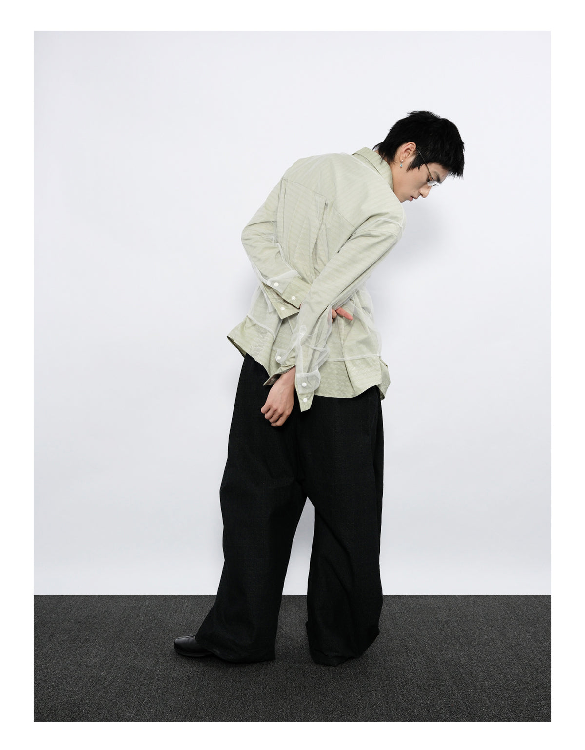 Pleated Silhouette Shirt