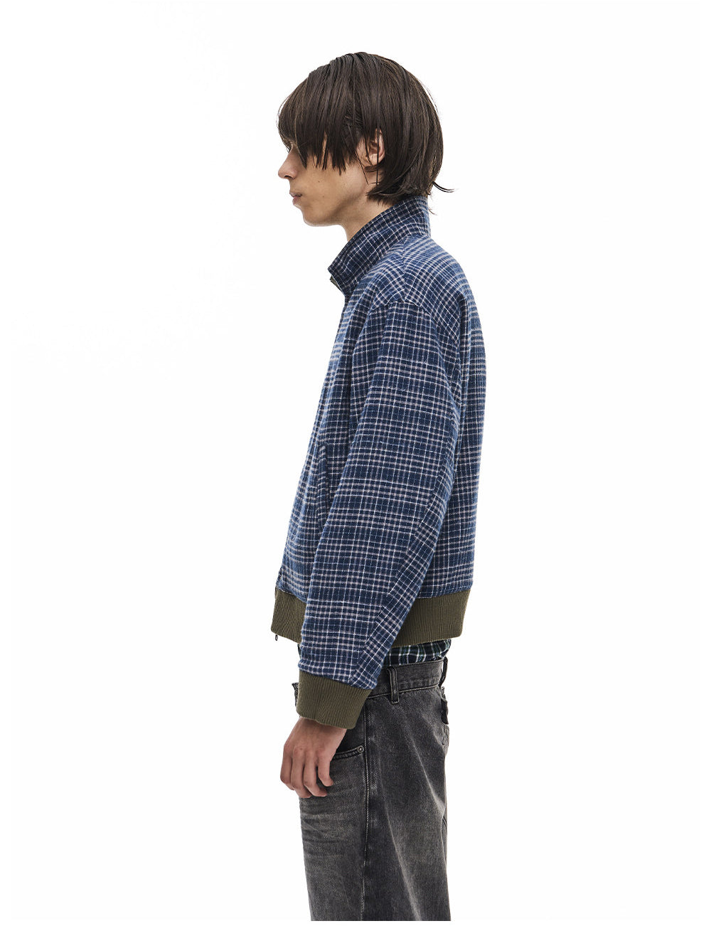 Vintage Reversible Stand-Collar Jacket
