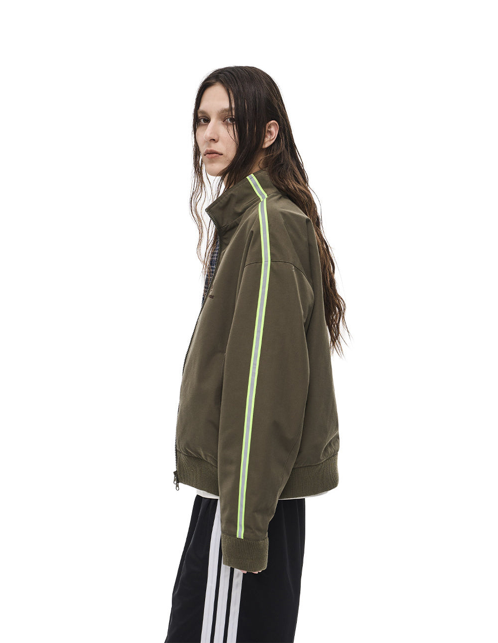 Vintage Reversible Stand-Collar Jacket