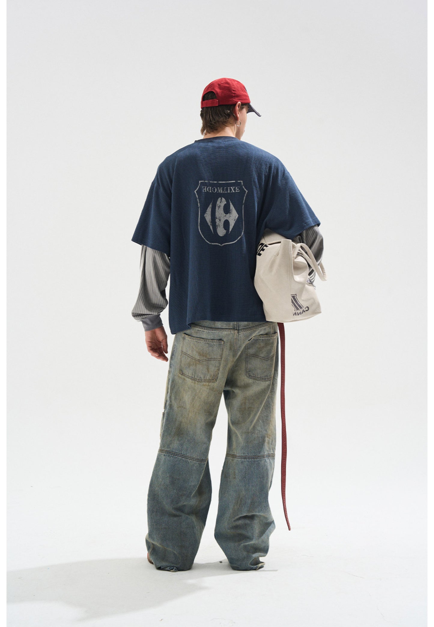 Fake Two-Piece Stitch T-Shirt