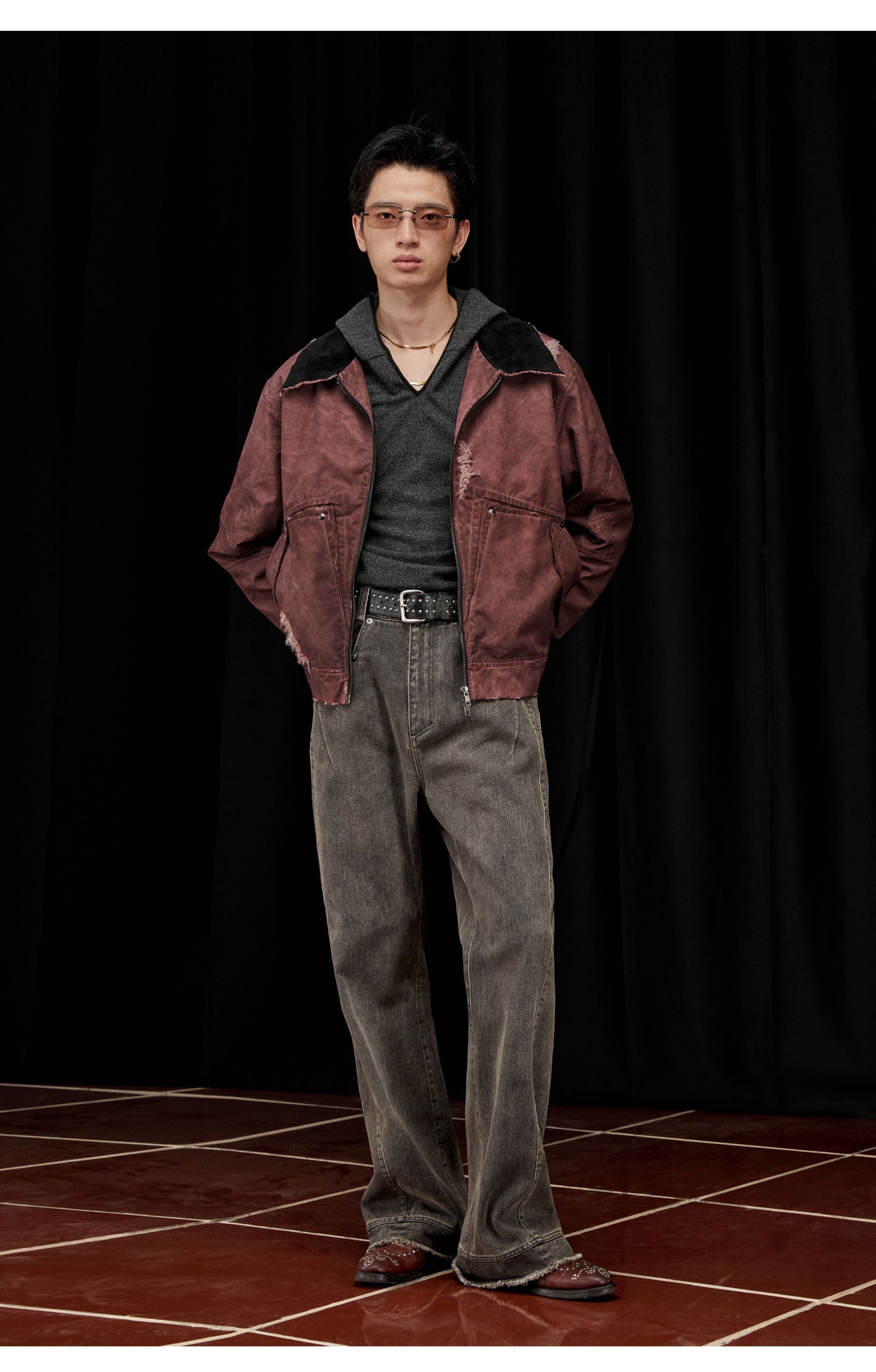 Color Washed Damaged Jacket