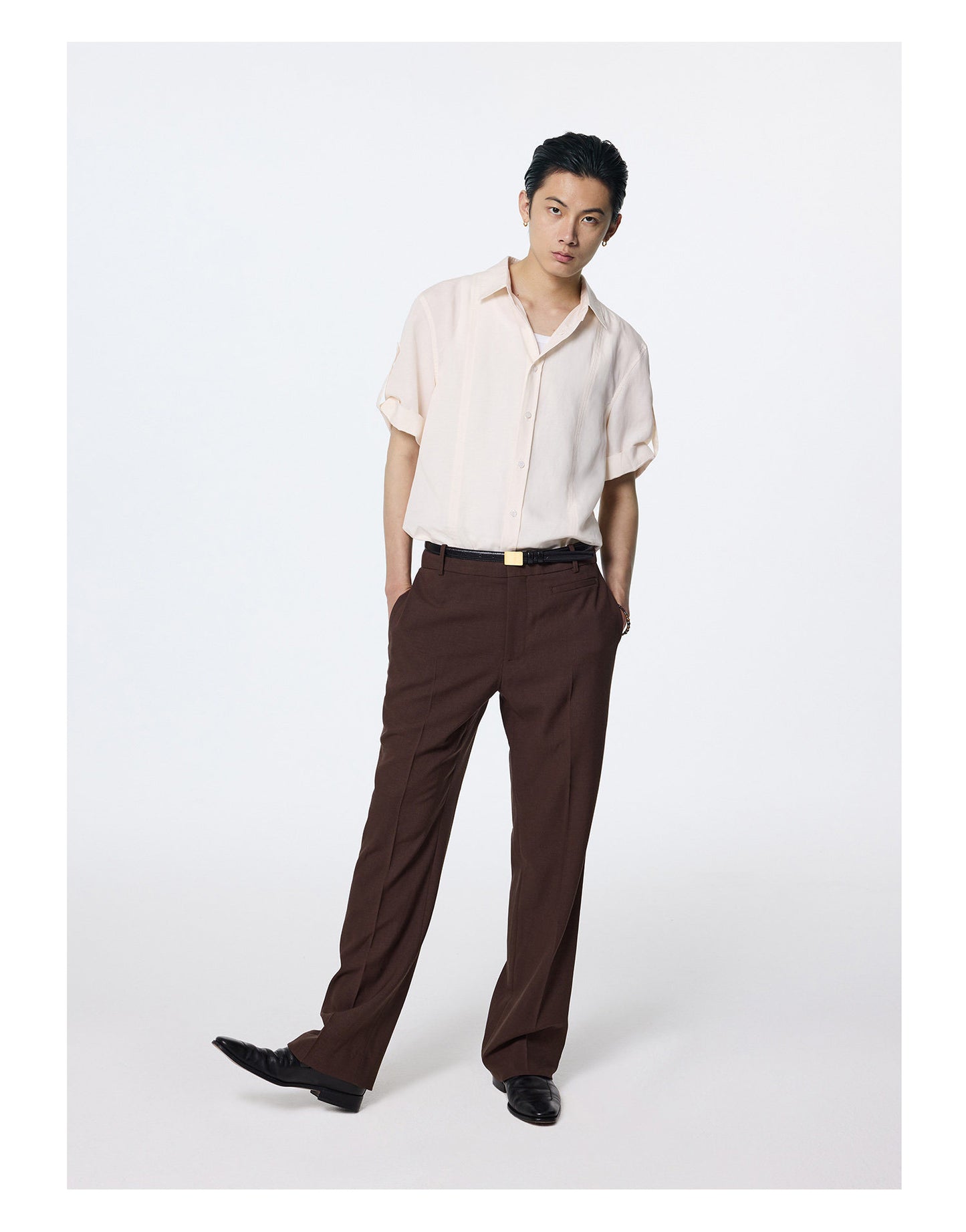 Loose-fitting rayon shirt