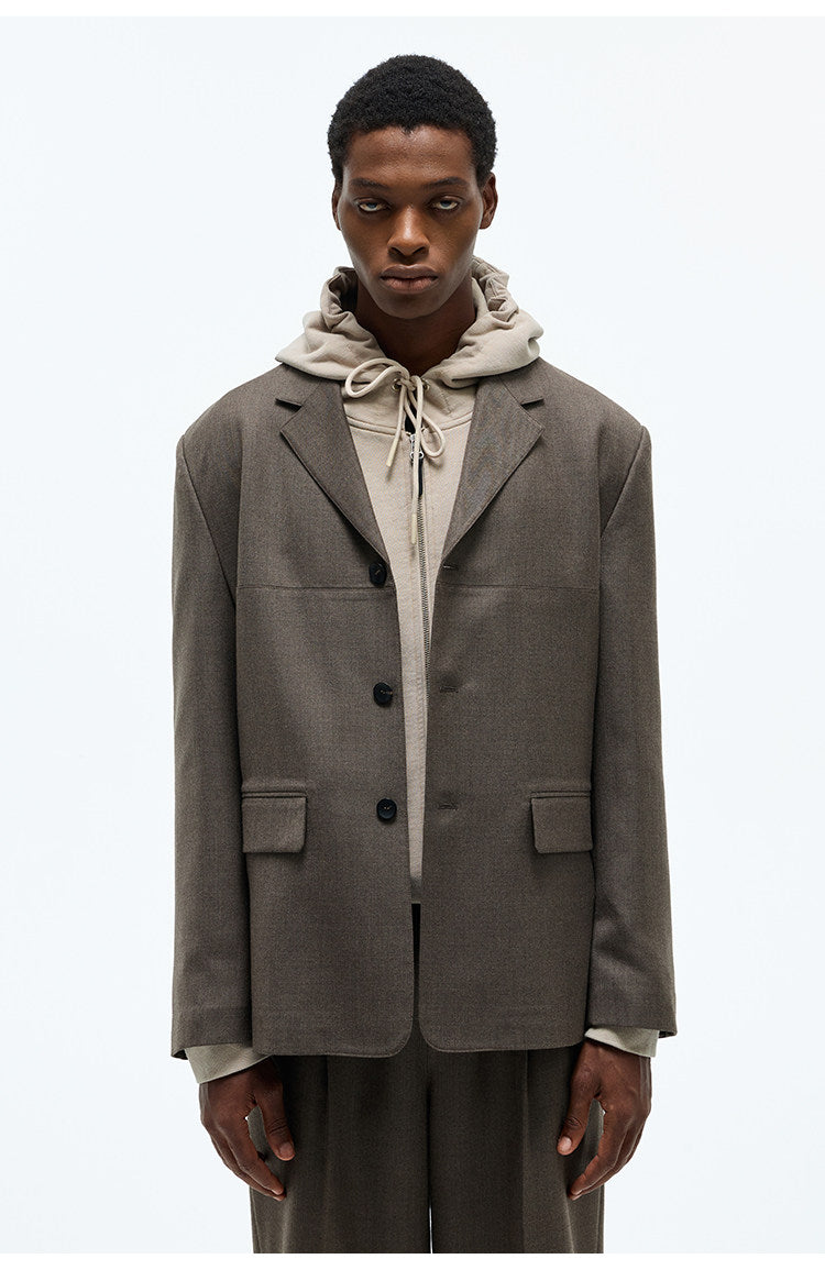 Notch Lapel Casual Jacket