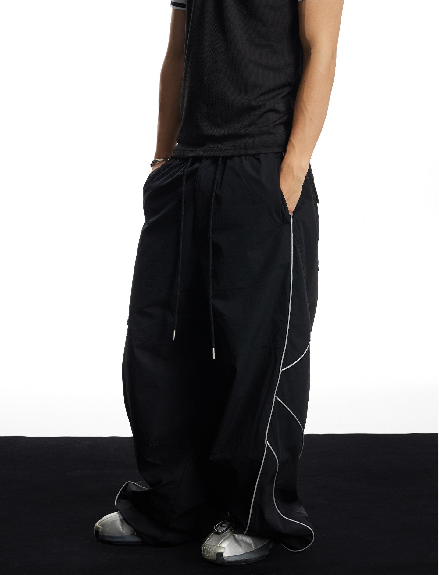 Reflective Strip Sports Pants