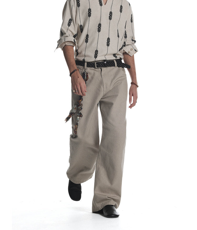 Distressed Casual Pants