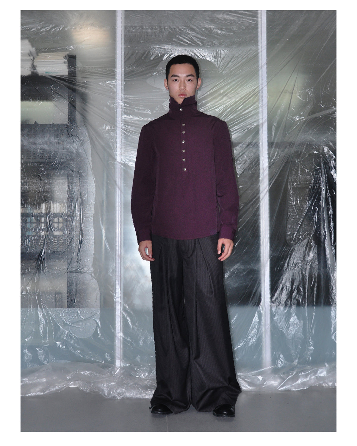 Multi-button pullover shirt