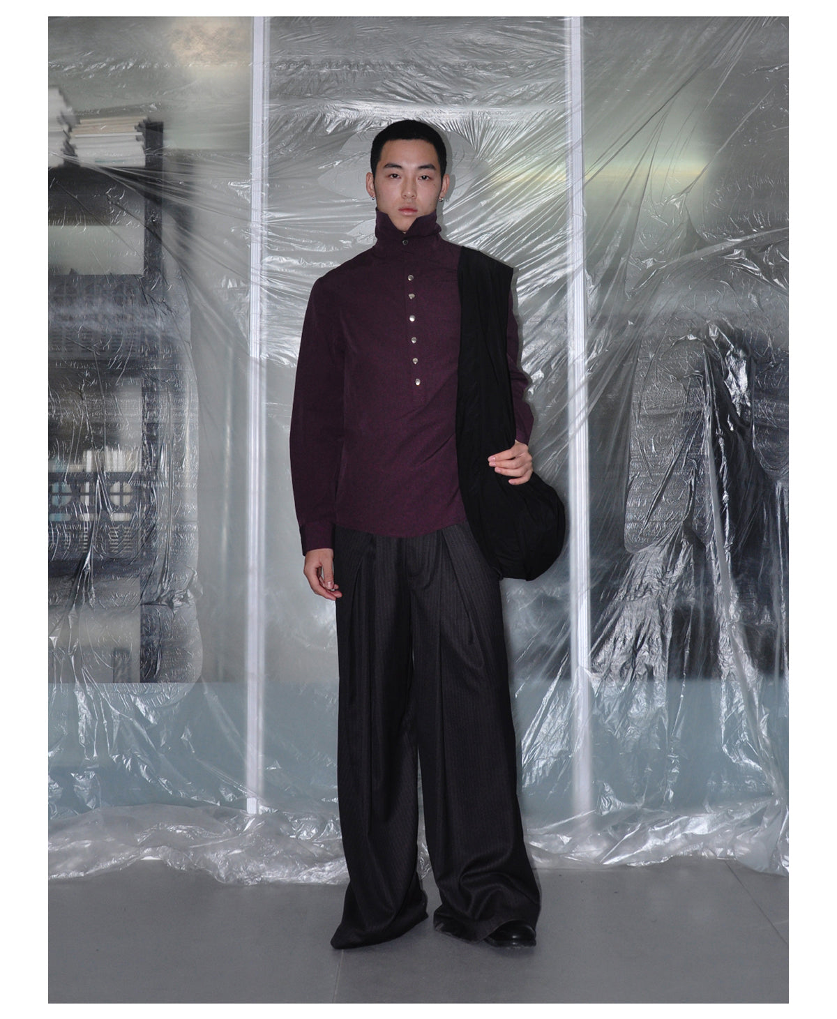 Multi-button pullover shirt