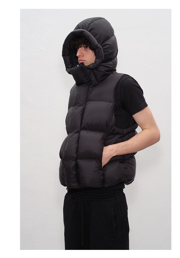 High-Fill Down Vest with Hood